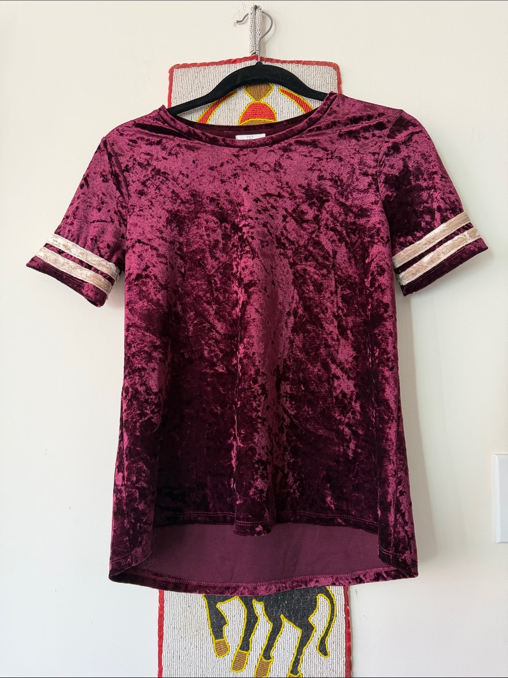Gorgeous Velvet Top Cranberry in Color